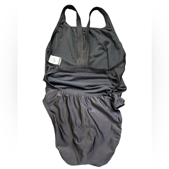SPEEDO PRO LT womens black one piece swim training athletic racing swimsuit NWT - Picture 3 of 3